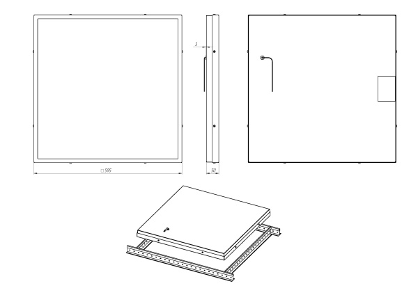 Diora Office SE Glass 20/2700 opal 3K