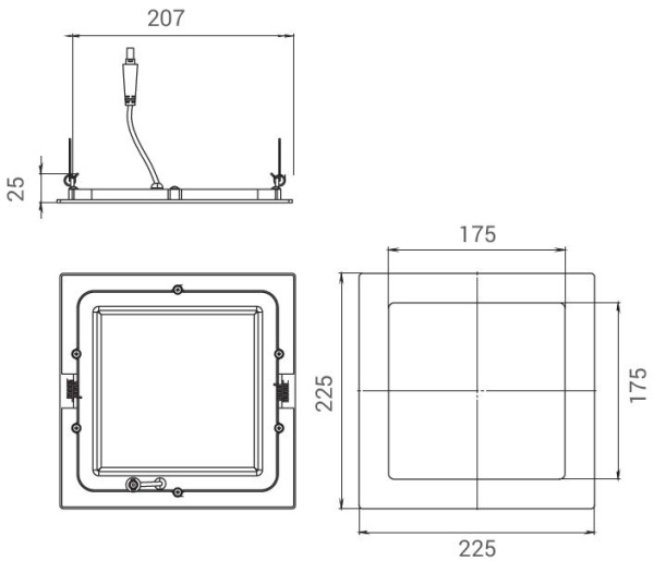 Diora Downlight S 18/1800